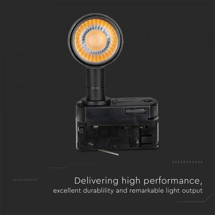 LED TRACK COB LIGHT 15W 1500lm 4000K 24° 200X50X50 4-LINE BLACK SAMSUNG CHIP