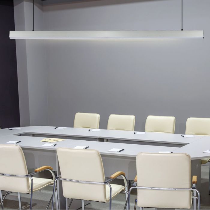 LED LINEAR HANGING SUSPENSION 40W DL 3360lm 120° 1200X35X67 ALUMINIUM SAMSUNG WHITE