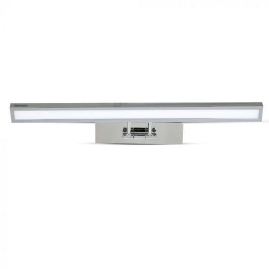 LED WALL MIRROR LAMP CHROME 9W WW 380lm 120° 455x45x190 Stainless Steel+Aluminium+PMMA SQUARE