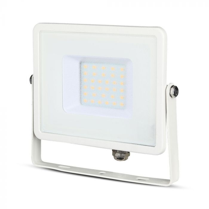 30W LED Floodlight SMD SAMSUNG Chip Slim White Body Natural White