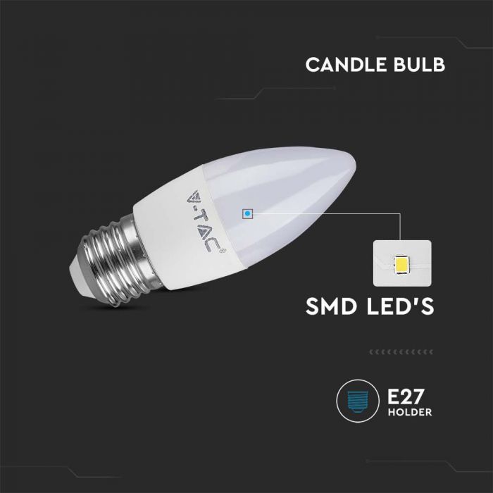 LED E27 LAMP 4.5W DL 470lm 180° 36.5X100 CANDLE