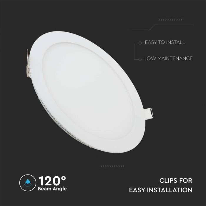 LED PREMIUM ROUND DOWNLIGHT 12W 1160lm WW 120° 170X12 (155)