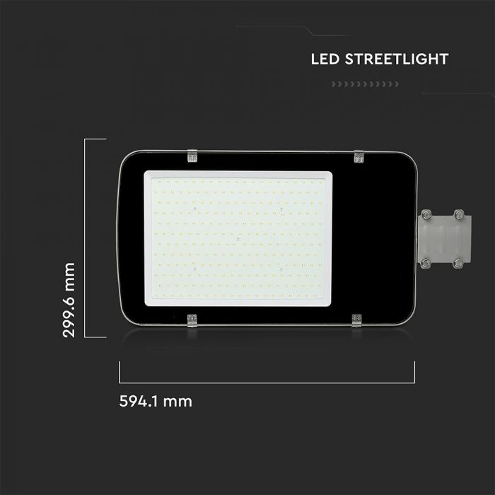LED STREET LIGHT 50W CW 4700lm 110° GREY 468X215X60 IP65