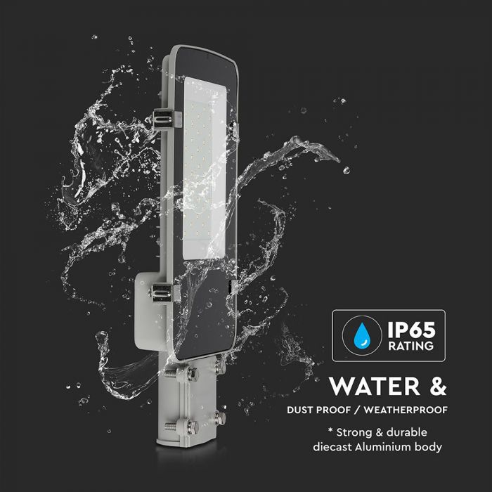 LED STREET LIGHT 50W CW 4700lm 110° GREY 468X215X60 IP65
