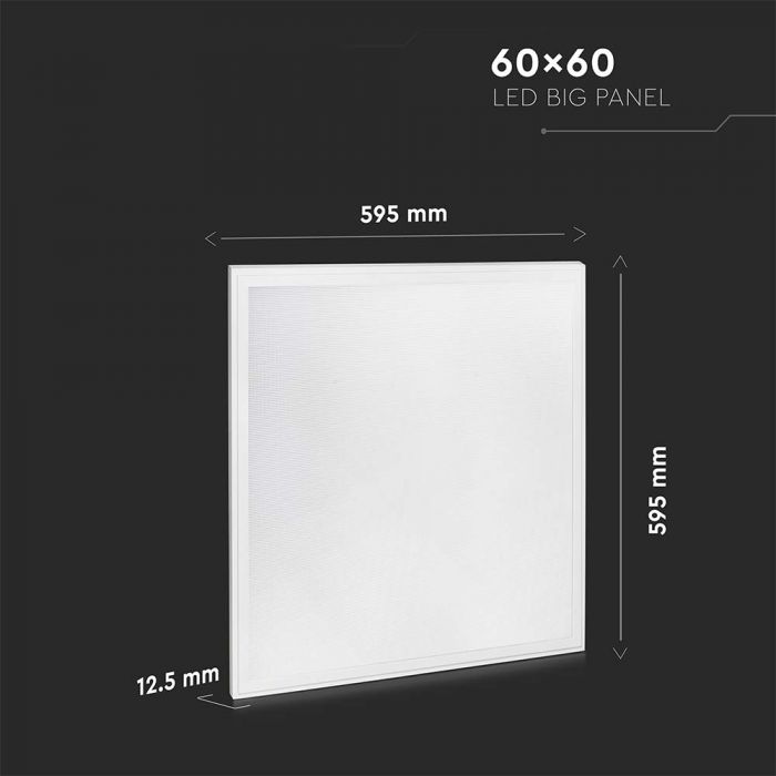 LED PANEL 40W 4950lm CW 120° 600X600X12.5