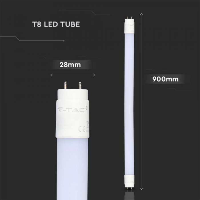LED T8 TUBE 14W CW 1400lm 3FT 160° Frosted NANO-PLASTIC