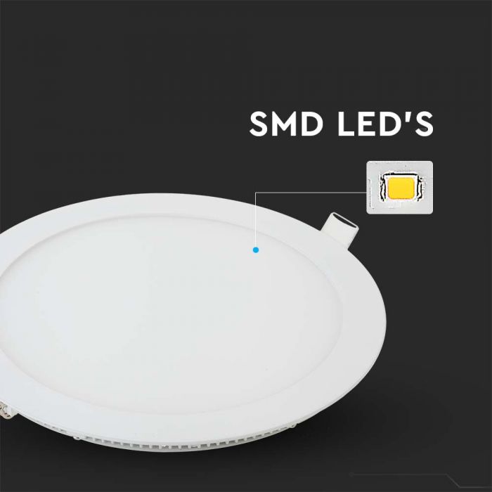 LED PREMIUM ROUND DOWNLIGHT 22W 2265lm DL 120° 240X12 (220)