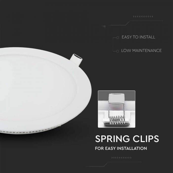 LED PREMIUM ROUND DOWNLIGHT 22W 2265lm DL 120° 240X12 (220)