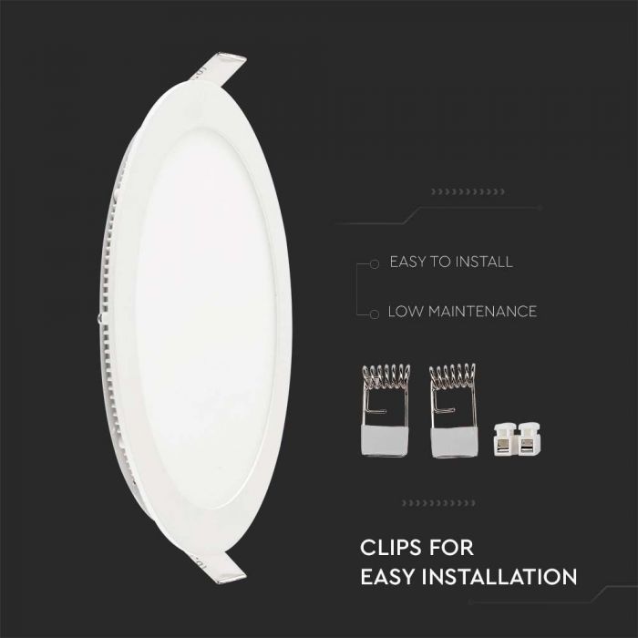 LED PREMIUM ROUND DOWNLIGHT 22W 2265lm WW 120° 240X12 (220)