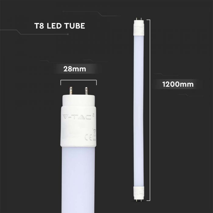 LED Tube SAMSUNG Chip 120cm 18W G13 Nano Plastic 6400K