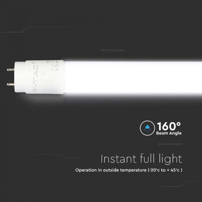 LED Tube SAMSUNG Chip 120cm 18W G13 Nano Plastic 6400K