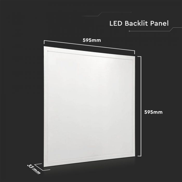 LED BACKLIT PANEL 36W 4320lm DL 110° 595X595X33