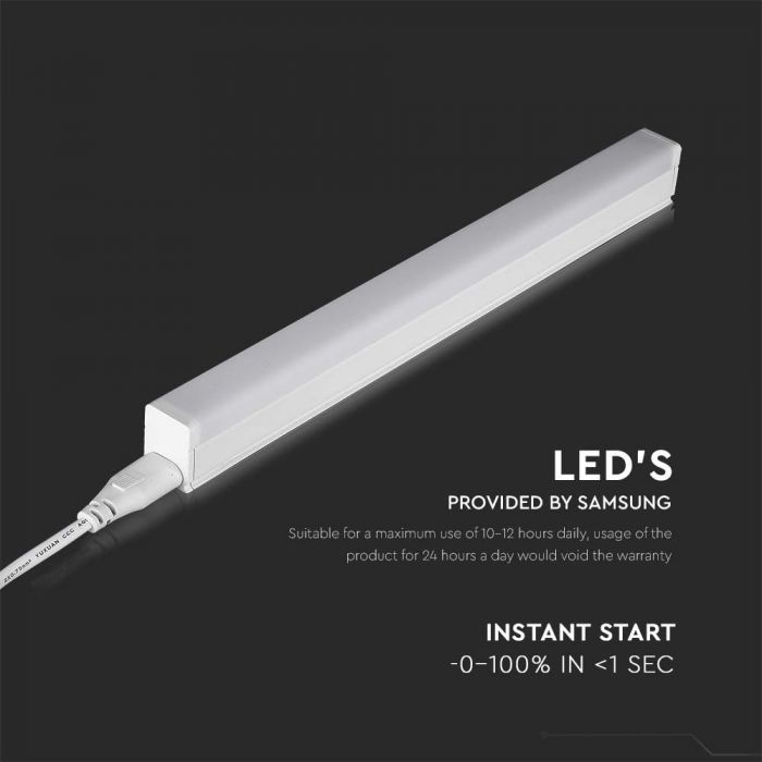 LED T5 TUBE BATTEN FITTING 2FT 7W CW 700m 120° SAMSUNG CHIP LINKABLE (MAX 100W)