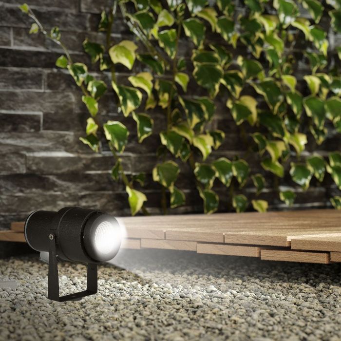 LED GARDEN SPIKE ALUMINIUM 12W WW 880lm 73X255 BLACK IP65