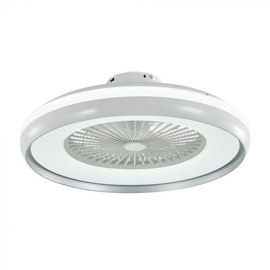 LED CEILING FAN WITH RF CONTROL/GREY/7 ABS BLADES/45W AC MOTOR 30W 3795lm 3in1 CCT 60X20 3 SPEED
