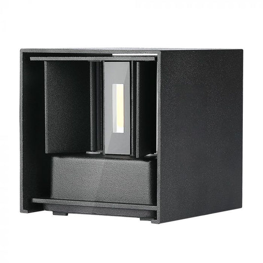 LED WALL LIGHT ALUMINIUM SQUARE 11W DL 1360Lm 120° 10X10X10 BLACK IP65