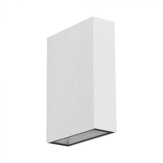 LED WALL LIGHT RECTANGLE 4W CW 400lm 360° 83X123X30 WHITE IP65