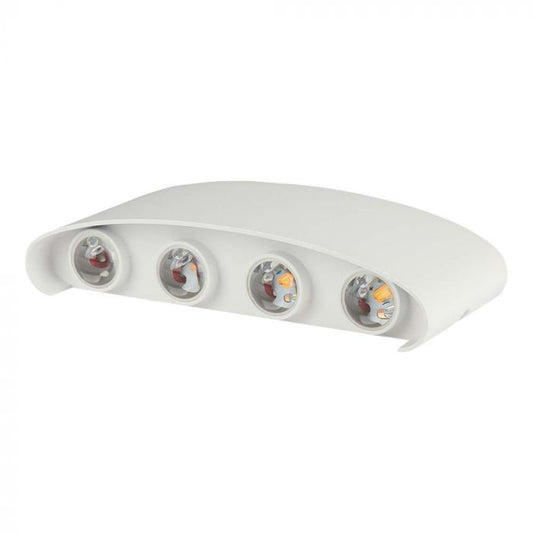 LED WALL LIGHT ALUMINIUM 7W DL 940lm 150° 220X48X90 SAND WHITE IP65