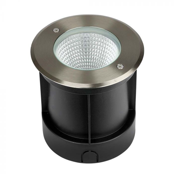 LED UNDERGROUND LIGHT STAINLESS STEEL ROUND 10W 850lm DL 40° 150X153 IP67