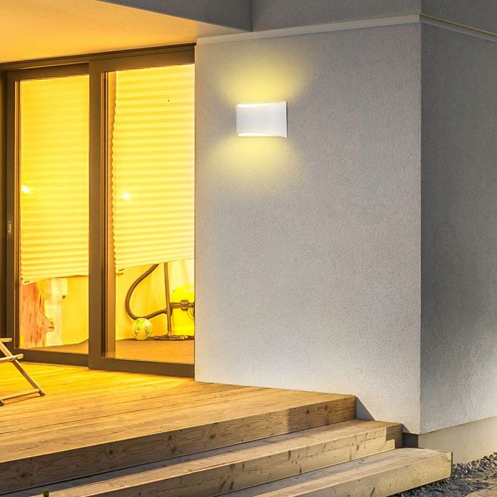 LED WALL LIGHT WHITE 10W DL 1280lm 120° ALUMINIUM IP54