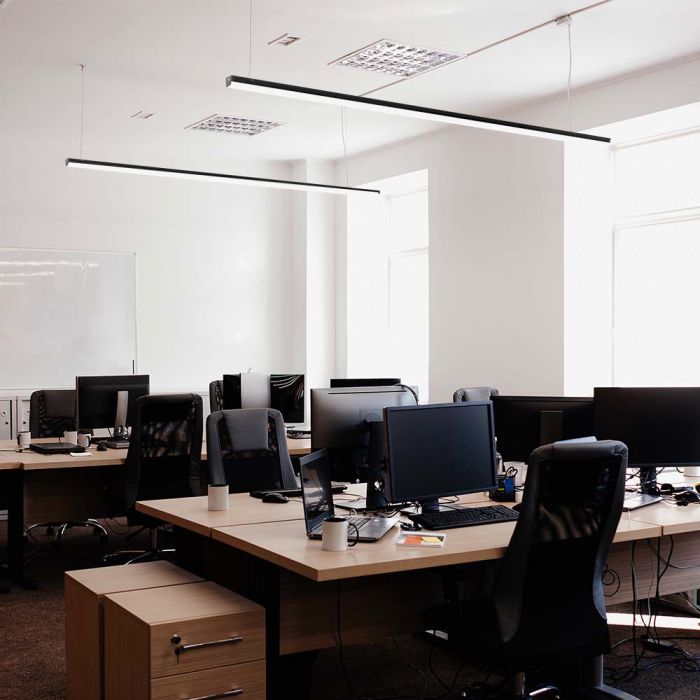 LED LINEAR LIGHT 40W DL 4300lm 120° 1200x50x55mm BLACK IK8