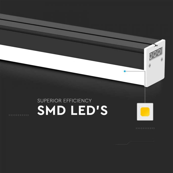 LED LINEAR LIGHT 40W DL 4300lm 120° 1200x50x55mm BLACK IK8