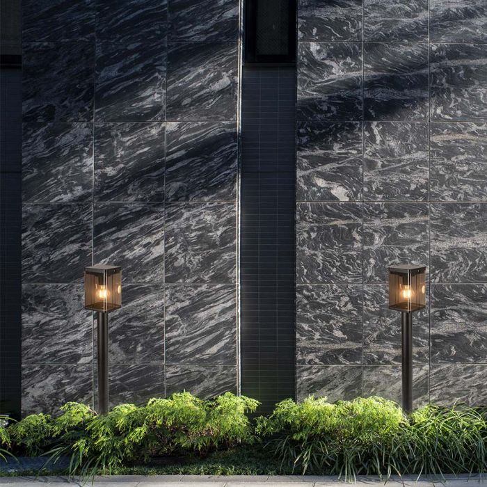 LED SOLAR BOLLARD LAMP E27 WITH MICROWAVE SENSOR  2.5W WW 150lm  IP44