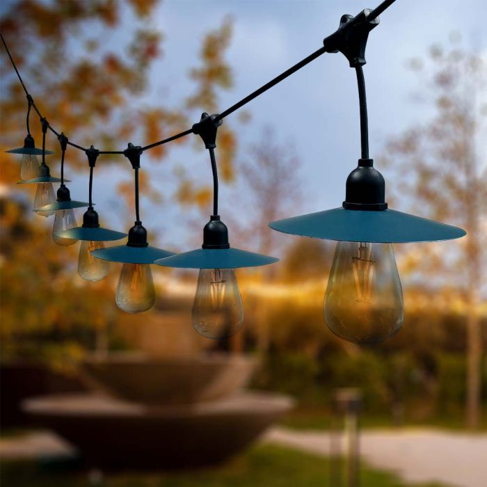 LED SOLAR STRING LIGHT 3W WW 50lm 15PCS LED SINGLE BULB 15M LENGTH IP44