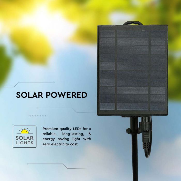 LED SOLAR STRING LIGHT 3W WW 50lm 15PCS LED SINGLE BULB 15M LENGTH IP44