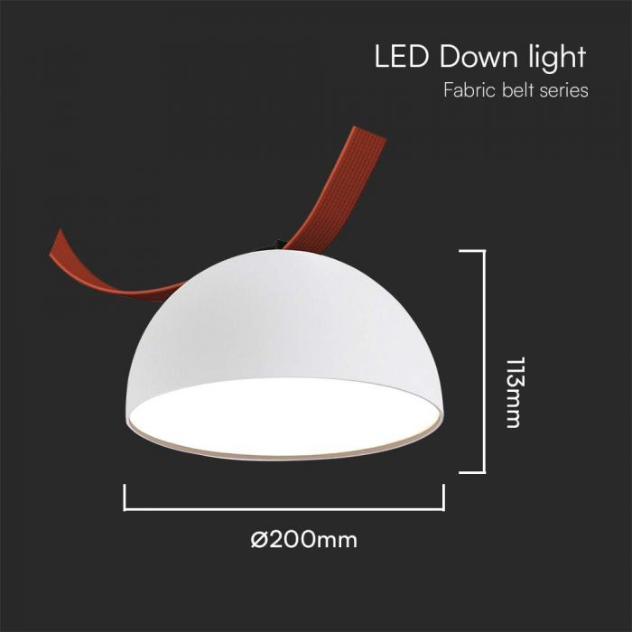 LED MAGNETIC FABRIC TRACKLIGHT 20W WW 1700lm 120° SANDY WHITE 200x113mm