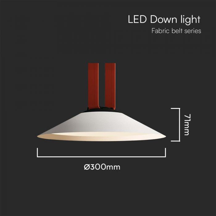 LED MAGNETIC FABRIC TRACKLIGHT 20W WW 1200lm 120° SANDY WHITE 300x71mm
