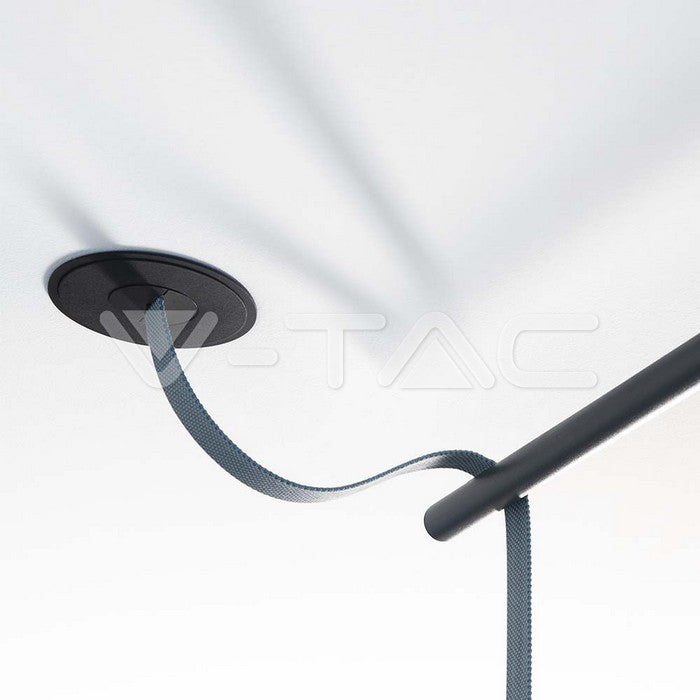 REMOTE RECESSED CANOPY - FEEDER ONLY (D90xH72mm) SANDY BLACK