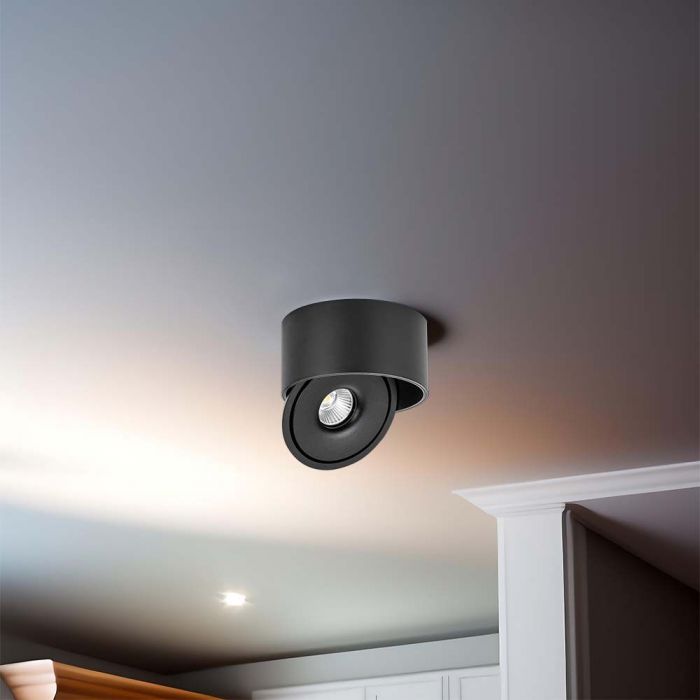 LED SURFACE COB DOWNLIGHT 20W 3IN1 1408lm 25° 148x75mm BLACK
