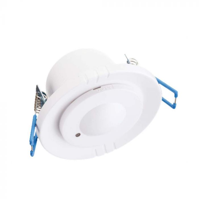 LED RECESSED MICROWAVE MOTION SENSOR 360'D 2-16m 1200W Max 80x66.6mm WHITE IP20