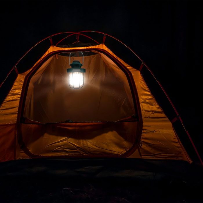 LED FLAME WORK CAMPING RECHARGEABLE LIGHT DIMMABLE  5W 230lm WW+CW 147x100x207mm GREEN IP44