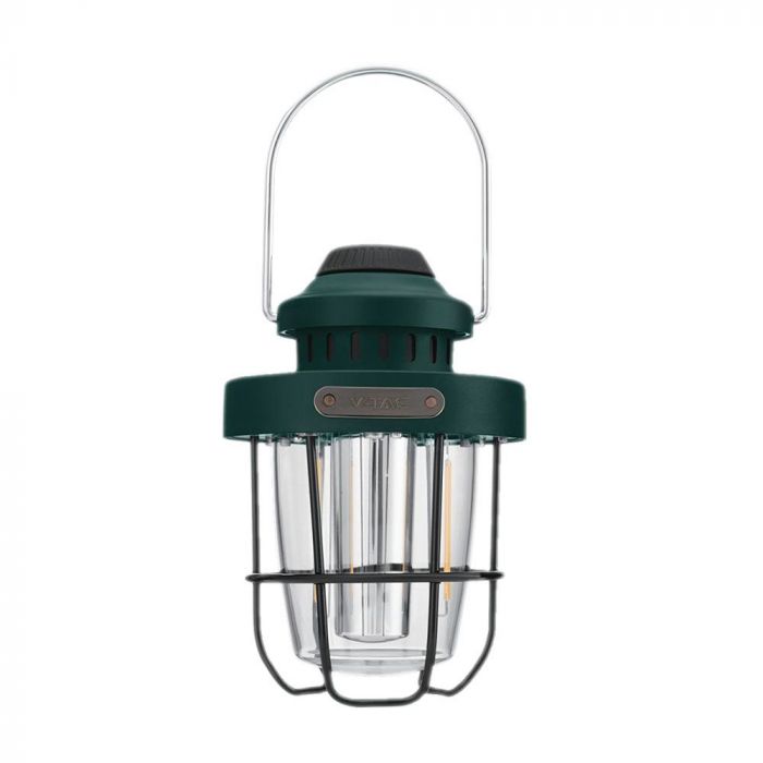 LED FLAME WORK CAMPING RECHARGEABLE LIGHT DIMMABLE  5W 230lm WW+CW 147x100x207mm GREEN IP44