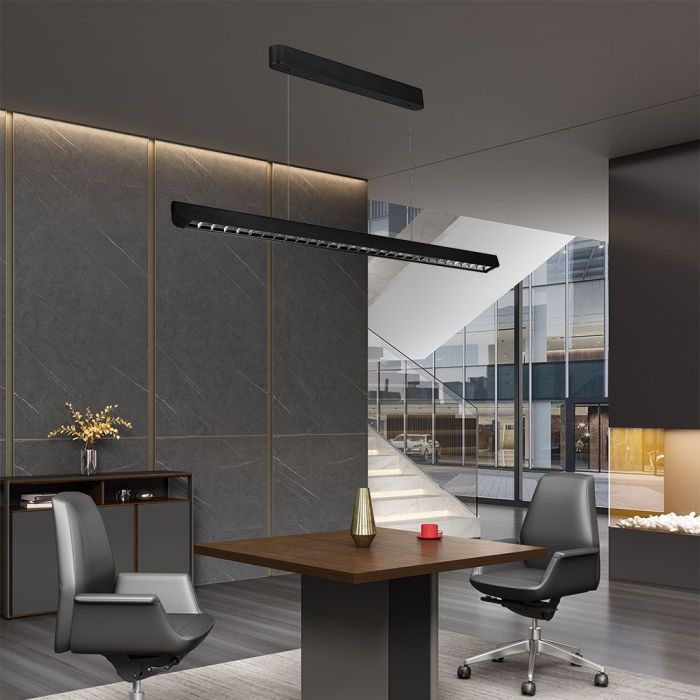 LED LINEAR HANGING LIGHT 36W 3IN1 2880lm 1227x50x60mm BLACK