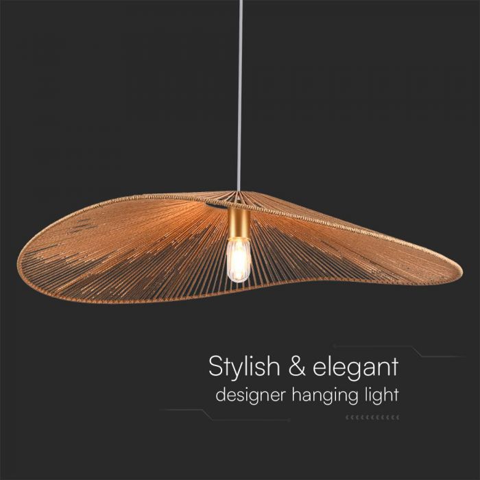 LED DESIGNER PENDANT LAMPHOLDER HEM ROPE E27 800x1535mm