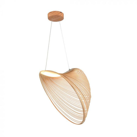 LED DESIGNER PENDANT LAMP 10W WW 1300lm WOOD COLOUR BODY 600x1310mm