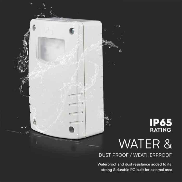 LED PHOTOCELL SENSOR WHITE IP65