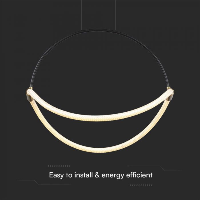 LED PENDANT LIGHT 16W WW 1920lm 120° 500x160x1700mm BLACK