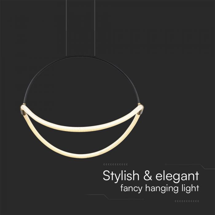 LED PENDANT LIGHT 16W WW 1920lm 120° 500x160x1700mm BLACK