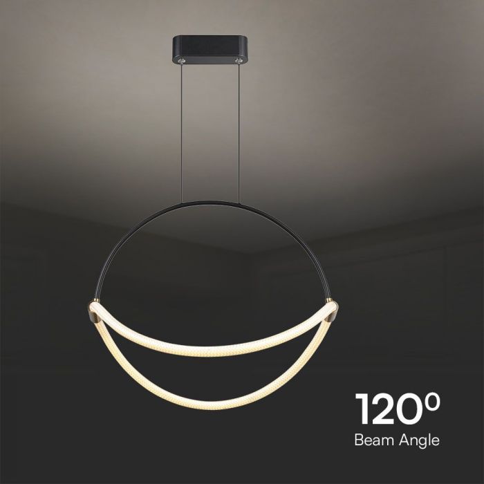 LED PENDANT LIGHT 16W WW 1920lm 120° 500x160x1700mm BLACK