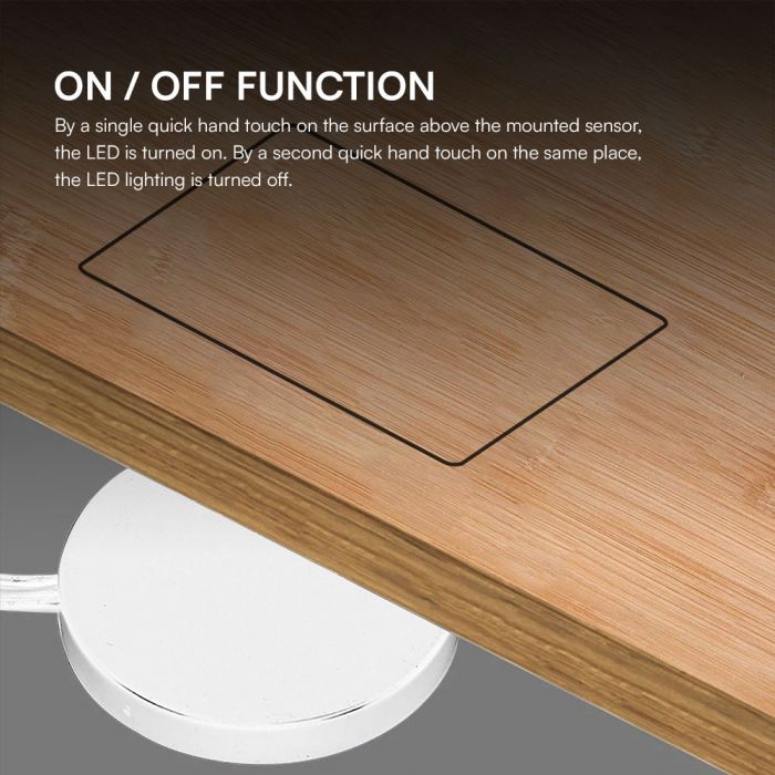 HIDDEN TOUCH DIMMER SWITCH FOR LED STRIP LIGHT WHITE