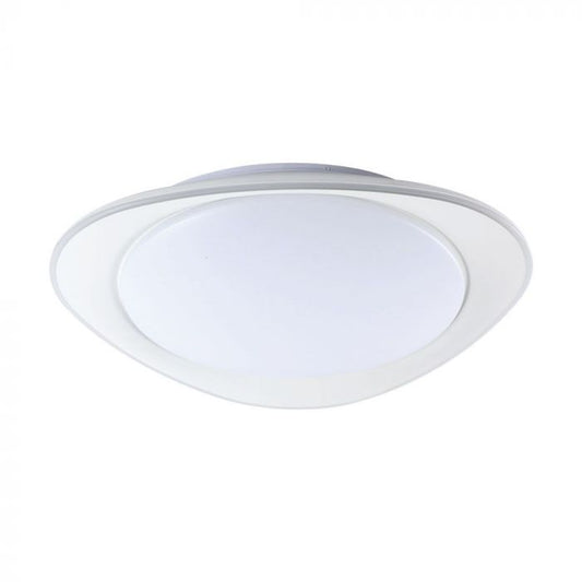 LED DESIGNER Ceiling Light with Remote Control CCT Changing 20/40/20W 4000lm 360° 450x65x445mm DIMMABLE -PHANTOM WHITE COVER