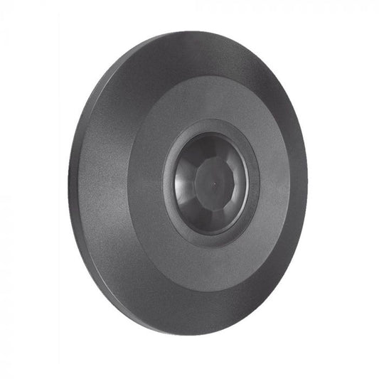 LED PIR CEILING SENSOR FLAT 115x25mm  (MAX:1000W LED) FULL BLACK