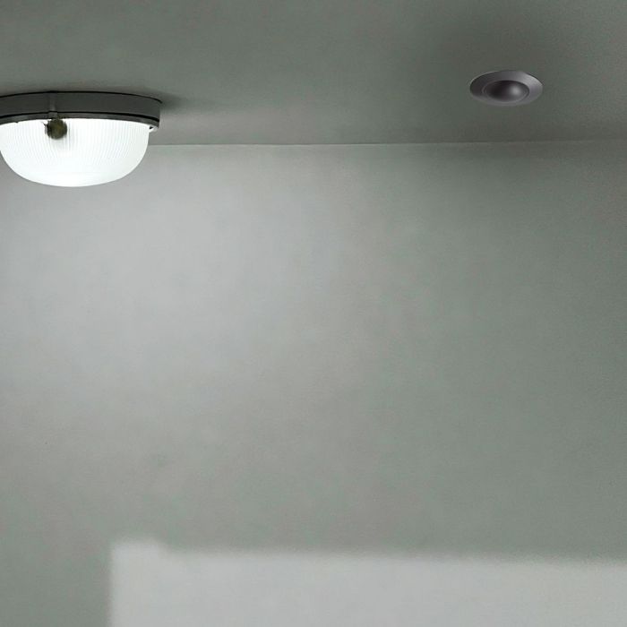 LED RECESSED PIR CEILING SENSOR (MAX:500W LED)  76x75.6mm FULL BLACK