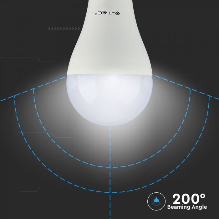 LED EMERGENCY E27 LAMP 9W CW 806lm 200° (3Hrs) SAMSUNG CHIP