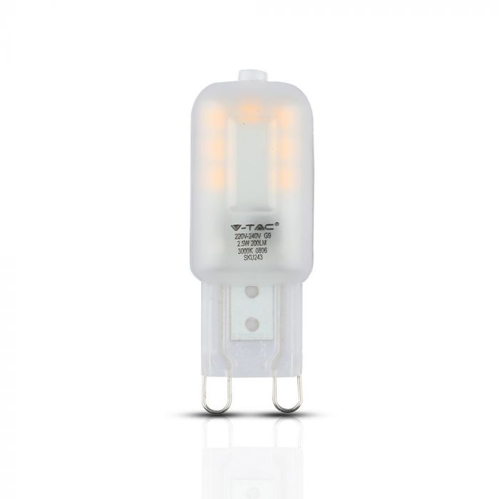 LED G9 LAMP 2.5W CW 200lm 300° 16.5X46.5 SAMSUNG CHIP