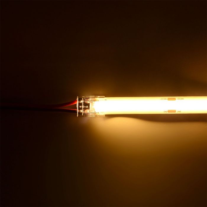 LED STRIP CONNECTOR - DRIVER TO COB STRIP 10mm 3-36V SINGLE HEAD